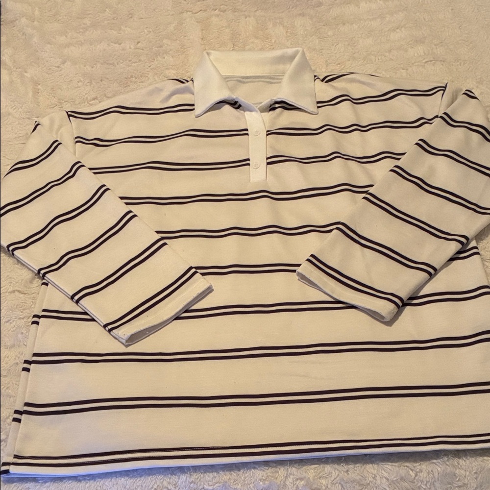 Elegant Striped Men's Polo Shirt